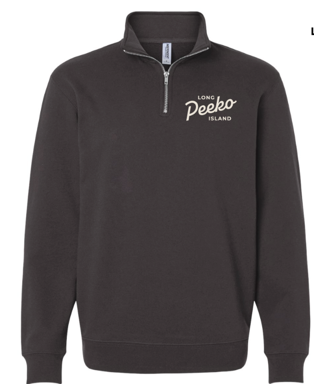 Peeko Mid-Weight Quarter Zip Pullover/Asphalt