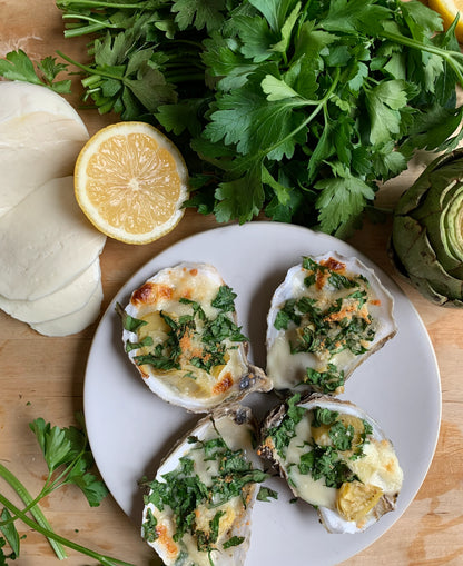 The DIY Oyster Kit (3 dozen, knife, glove, sauces, lemons)