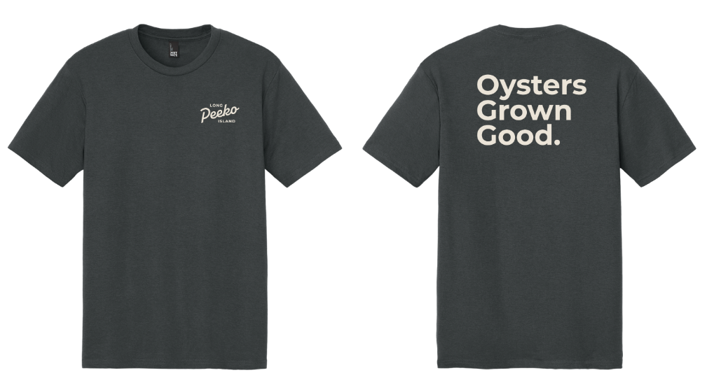Peeko Oysters Grown Good T-Shirt/Charcoal